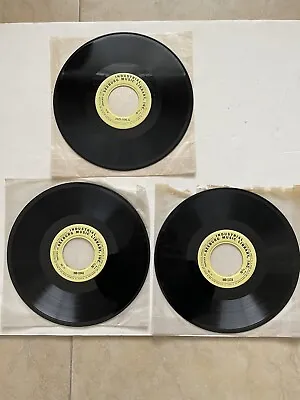 3 Seeburg Industrial Background Music Records Bms 1000 16 2/3 Rpm • $39
