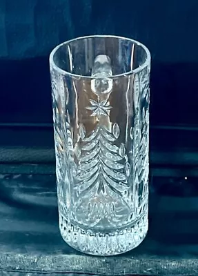 Vintage MIKASA Christmas Tree Cut Lead Crystal Beer Stein • $6.50