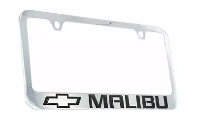 Chevrolet Malibu 2012 Logo Chrome Plated Brass Metal License Plate Frame Holder • $43.95