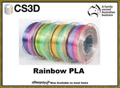 3D Printer Filament CS3D Rainbow PLA 1.75mm Accuracy +/- 0.03mm 1KG Spool • $33.95