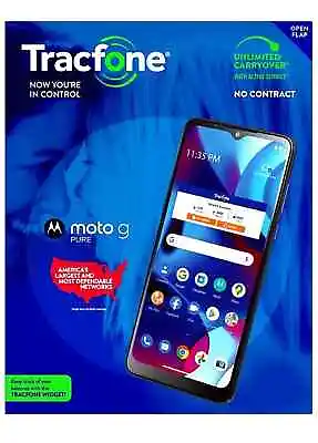 Tracfone LOCKED Motorola Moto G Pure 32GB 4G LTE Android Smartphone (NEW) • $43.99