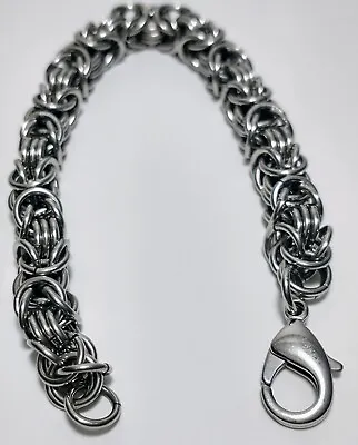Stainless Steel Byzantine Bracelet Mens 7' With 8mm • $7
