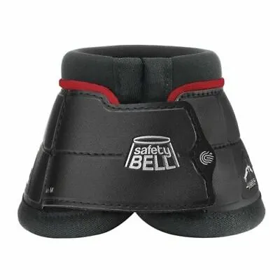 Veredus Colors Safety Bell Boot - Black/Bordeaux • $58.47