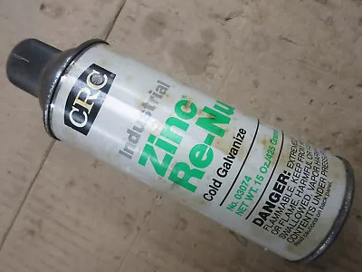 Vintage 1984 CRC Spray Paint Can Industrial Zinc Re-Nu Cold Galvanize RARE • $5