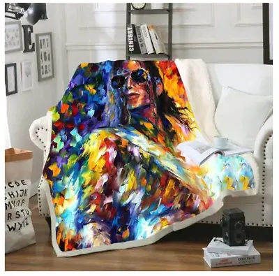 Artistic Michael Jackson Blanket 200 X 150CM Thick Blanket Quilt Flannel • $121.36