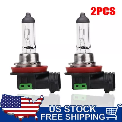 2x H11 Halogen 55W 12V Low-Beam Headlight/Fog/Driving Light Bulbs Glass Clear • $8.25