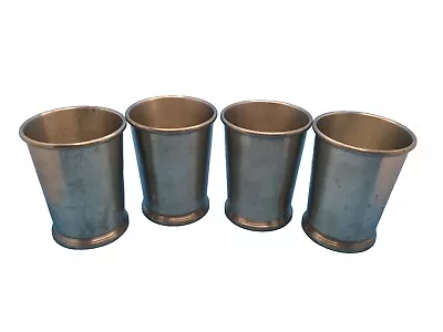  Vintage Early American WEB Pewter  Mint Julep Cups Kentucky Derby Cup Tumblers • $24.99