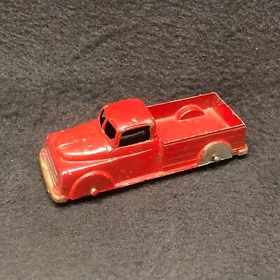 Vintage Tootsietoy 1950 Dodge Truck Fleetside Streamline Metal Toy 4  Red Pickup • $11.99