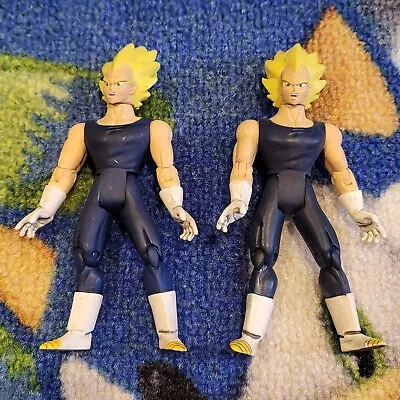 Dragon Ball Z VEGETA Figure Toy Error Lot Of 2 Jakks Pacific 2003 5  • $16