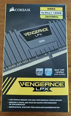Corsair Vengeance LPX 128GB (4 X 32GB) DDR4-3200 Memory New And Unopened! • $470