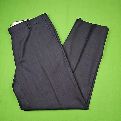 Zanella Devon Pants Mens Size 40 Gray Dress Pants Slacks Formal Wool 32  Inseam • $32.66