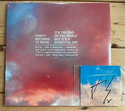 30 Seconds To Mars – It's The End Of The World - CRE02142 Blue + Signed Art Card • £35.99