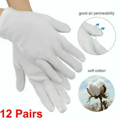 Ladies White Waiter Glovesservingkitchencateringfood Handlingfancy Dress • £2.25