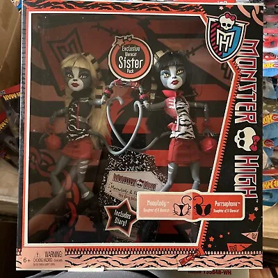 Monster High Exclusive Werecat Sister Pack (meowlody & Purrsephone) 2011 Mattel  • $199.99