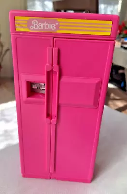 Barbie Pink Arco Kitchen Refrigerator Fridge With Shelves Pizza B Vintage 1980s • $10