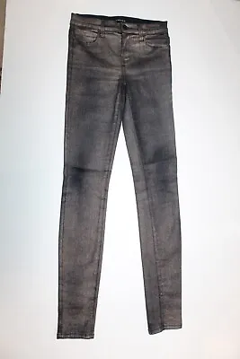 J Brand Super Skinny Jeans Blue GOLD DUST Shimmer Jeans Legging Stretch Size 24  • $20.97