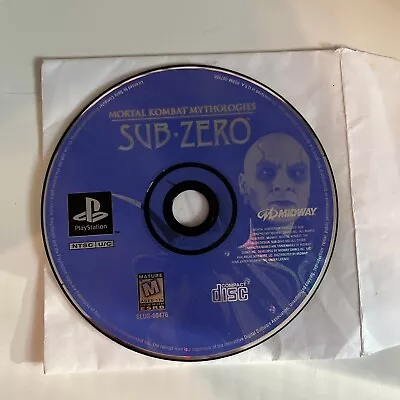 Mortal Kombat Mythologies: Sub Zero (Sony PlayStation 1 PS1 1997) - Disc Only. • $35