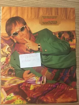 Elton John 1994 Photo Photograph In Green Jacket & Glasses  • $13.95