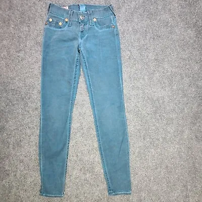 True Religion Casey Womens Jeans Size 25 Low Rise Jeans USA Skinny Jeans 24x27.5 • $14.98