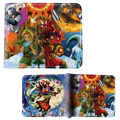 The Legend Of Zelda Bi-Fold Wallet - SKULL KID & LINK New (Majora's Mask) • £10.86