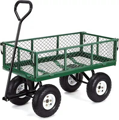 Gorilla Carts GOR400-COM Steel Garden Cart Steel Mesh Removable Sides 400 Lb • $105