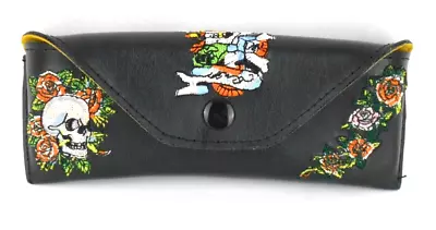 Ed Hardy READING READER GLASS Case Vintage Tattoo Eyewear EHR202 SKULL ROSE • $9.95