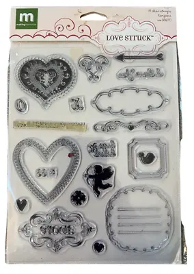 Making Memories Love Struck Hearts Romance Set Cling Rubber Stamp • $14.99