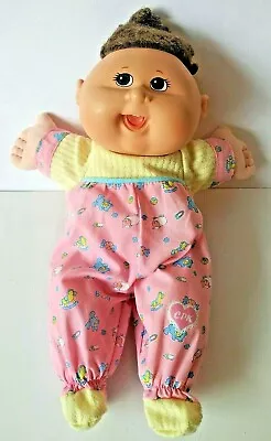 CABBAGE PATCH KIDS DOLL 2004 PLAY ALONG Brown Hair & Eyes Pink/Yellow Outfit EUC • $9.92