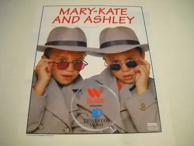 OLSEN TWINS Mary-Kate And Ashley In Dark Glasses/suits 1995 Promo Poster Ad • $9.95