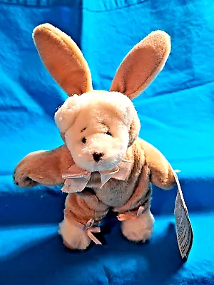 GANZ Easter Wee-Bear NWT 5  Vintage Mini Plush Teddy Bear In Easter Bunny Suit • $19.99