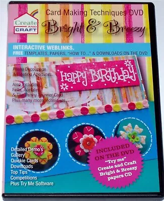Bright & Breezy - Card Making Techniques - Sealed NEW DVD • £8.39