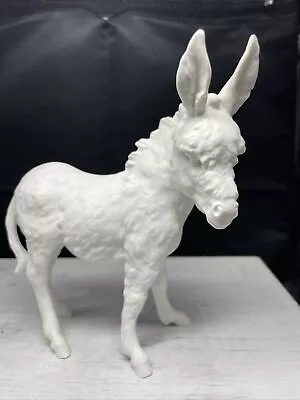 Vintage KAISER West Germany Golden Crown Fine Bisque White Donkey EUC • $50