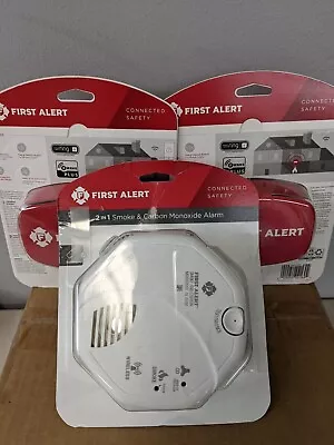 FIRST ALERT - Z-WAVE 2 IN 1 CARBON MONOXIDE SMOKE ALARM WORKS W/ RING 3-Pack • $64.50