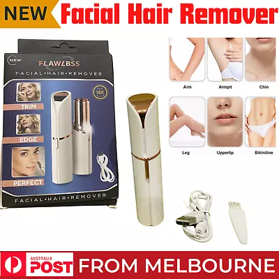 Women Flawless Finishing Touch Painless Face Facial Hair Remover With Package AU • $20.85