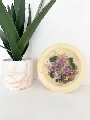 HABERSHAM CANDLE CO Wax Pottery Vessel/Bowl Candle Lilac Blossom • $22