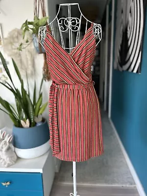 NEW Tigerlily - Size 8 - Banda Stripe Dress With Tie Belt • $35