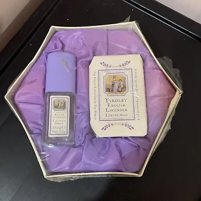Vintage Yardley English Lavender Cologne Spray 15 Ml & Luxury Bar Soap Gift Set • $19.99
