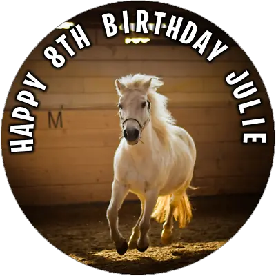 HORSE Cake Topper | Edible | Decoration | Wafer Paper | Wafer Card • £5.41