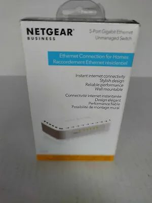 Brand New FACTORY SEALED Netgear 5 Port Gigabit Ethernet Switch (GS605) • $17.25