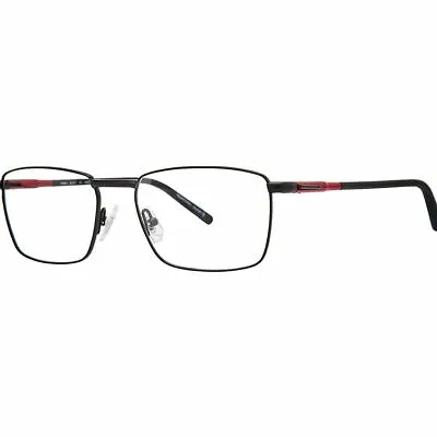 OGA Morel 10064O NR07 Metal Matte Black / Red Eyewear Optical Frame Square • $144.99