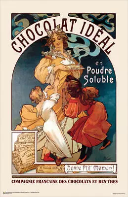 Chocolate Ideal By Alphonse Mucha Mini Poster 11  X 17  • $11.49