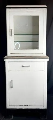 Antique Hamilton Cabinet W/ Glass Shelves -Apothecary/Medical Display Industrial • $1280