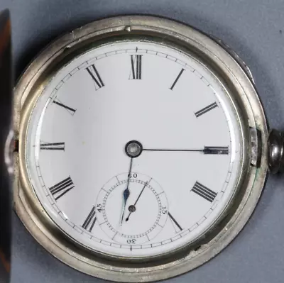 1883 Waltham Pocket Watch - Model 1877 - Sterling - 18s - 7J Coin Silver Hunter • $165.99