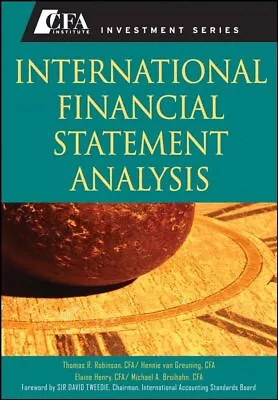 International Financial Statement Analysis (CFA Institute Inve . • £8.91