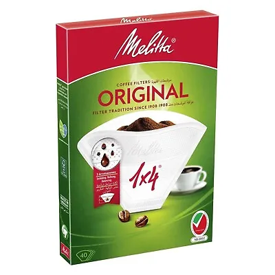 Melitta Original Coffee Filters 40 PCS Free Shipping Worldwide • $17.99