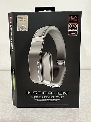 Monster Inspiration Headphones Silver With Case And Extra Headband (New In Box) • $194