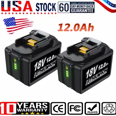 2pack For Makita 18V 12.0ah Lithium Ion Battery BL1860 BL1830B BL1840 BL1815 ### • $21.89