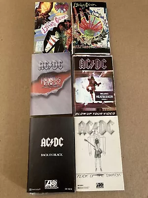 $11.50 • Buy Vintage AC/DC & LIVING COLOUR CASSETTE LOT OF 6 TAPES !!!!!