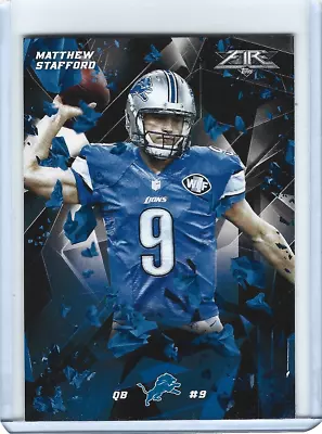 2015 Topps Fire Matthew Stafford Card #45 🏈🔥Future HOF'er🔥🏈 • $1.25