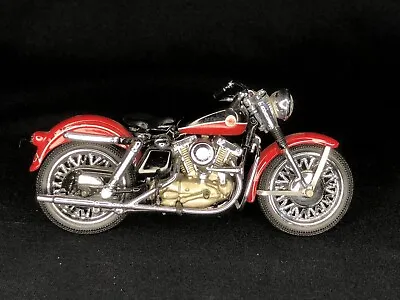 Franklin Mint Harley Davidson 1:24 Scale B11WC25 Motorcycle 1957 Sportster Red • $44.99